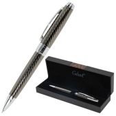 Ручка подарочная шариковая Galant 144176 Gotter, корпус оружейный металл, детали серебро, узел 0.7мм, линия письма 0.5мм, синяя