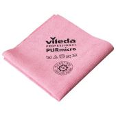 Салфетки Vileda 174048 ПУРмикро Актив комплект 5шт, супервпитывание, микроволокно, красный 38x35см