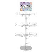 Стойка-вертушка настольная FUNSTER 507857, 80х47 см, 24 крючка, 3 вращающихся ряда