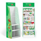 Стойка напольная Brauberg Kids, 180х60х40см, 3полки, 16 крючков