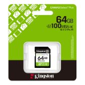 Карта памяти SDXC 64Gb Kingston SDS3Gb/64Gb Canvas Select Plus V10 w/o adapter