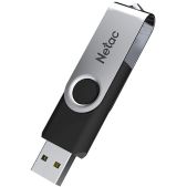Флеш Диск 128Gb Netac NT03U505N-128G-20BK U505 USB 2.0 черный/серебристый