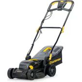 Газонокосилка электрическая Champion EM3414 1.4 кВт травосб. 35л ширина 340мм 20-70мм, 10.7кг