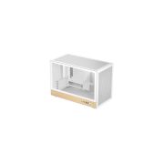 Корпус mATX без БП Deepcool CH260 WOOD WH, TG, mini-ITX, mATX, белый
