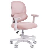 Кресло детское Brabix Kids MG-220 533314 с подставкой для ног, сетка/ткань TW, розовое