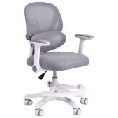 Кресло детское Brabix Kids MG-220 533315 с подставкой для ног, сетка/ткань TW, серое