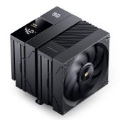 Кулер Jonsbo CC90 Black LGA1851/1700/1200/115X/AM5/AM4 TDP 285W, PWM, 130mm Black вентилятор + 120мм Black Fan, 6 тепловых трубок, медная база, 4-pin