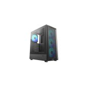 Корпус ATX без БП Deepcool CC550 4F, TG, 4x120мм ARGB Fan, mini-ITX, mATX, черный
