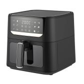 Аэрогриль Topdevice TDA601 Объем - 6 л. Количество программ - 12 Приготовление - Равномерный обдув Мощность - 1.5кВт Диапазон температур - 60-200C Управление - Сенсорное/монохромный дисплей Количество отделений - 1 Тип нагревательного элемента - SU