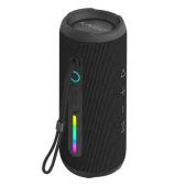 Колонка портативная Kaigo 514225 BT16T, 10 Вт, Bluetooth, Micro SD, AUX, RGB, TWS, IPX7, черная