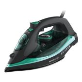 Утюг Brasson 458309 SI-2550 паровой, 2400 Вт, керамика, автоотключение, антикапля, ШНУР 2.8 м, самоочистка, графит/бирюзовый