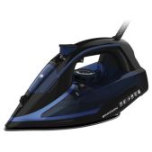 Утюг Brasson 458311 SI-2530 паровой, 3000 Вт, керамика, автоотключение, антикапля, ШНУР 2.8 м, самоочистка, черный/синий