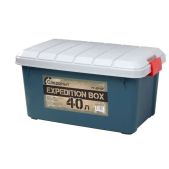 Ящик Следопыт PF-EB-09 Expedition Box 40 л, цв. зеленый/серый многофункциональный, особопрочный