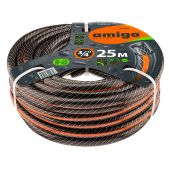Шланг поливочный 25м Amigo 77525, садовый трехслойный c прозрачным слоем 3/4