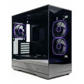 Корпус mATX без БП Powercase CMGT3B-A3 GT3 ARGB, TG, Type-C, 3x 120мм ARGB PWM Fans, чёрный