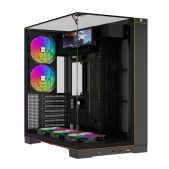 Корпус ATX без БП Thermalright TRA70VF5CB TR-A70 Vision FAN5-C Black / TG / 5x120мм ARGB PWM Fans / ARGB Strip / 9.16'' LCD screen / USB Type-C