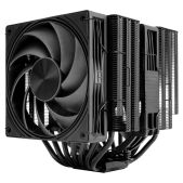 Кулер для процессора Thermalright TRFT140B Frost Tower 140 Black LGA115X/1200/1700/1851/2011/2066/AM4/AM5 Dual Tower, 120мм + 140mm PWM Fan, медное основание, 7 тепл. трубок 6мм /