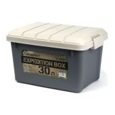 Ящик Следопыт PF-EB-04 Expedition Box 30 л, цв. графит/бежевый многофункциональный, особо прочный