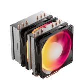 Кулер upHere D6SEC Black ARGB / 6HPx6mm, 260W TDP, dual tower, 2x120мм ARGB fans, 600-1600RPM, 68.2 CFM, 25dBA
