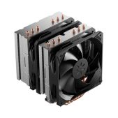 Кулер upHere D6SEK Black / 6HPx6mm, 260W TDP, dual tower, 2xвентилятор 120ммs, 600-1600RPM, 68.2 CFM, 25dBA