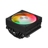 Кулер upHere H85KC6 Black ARGB / 6HPx6mm, 180W TDP, top flow, 1x120мм ARGB fan, 600-1650RPM, 68 CFM, 25dBA