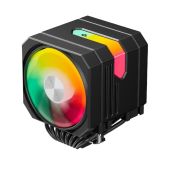 Кулер upHere UP2KC8C Black ARGB / 8HPx6mm, 280W TDP, dual tower, 2x120мм ARGB fans, 600-1650RPM, 68 CFM, 25dBA