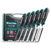 Набор стамесок-долот Kraftool 1818-H6 GRAND-6 с двухкомпонентной рукояткой, 6 шт