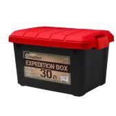 Ящик Следопыт Expedition Box PF-EB-05 30 л, цв. черный/красный многофункциональный, особопрочный
