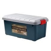 Ящик Следопыт PF-EB-12 Expedition Box 50 л, цв. зеленый/серый многофункциональный, особопрочный