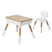 Стол детский + стул Brabix Kids 533288 CS-001, растущий, 2-7 лет, ЛДСП, пластик