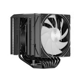 Кулер upHere UE2 Elite KC8C Black ARGB / 8HPx6mm, 280W TDP, dual tower, 2xвентилятор 120ммs, 600-1650RPM, 68CFM, 25dBA /