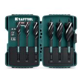 Набор сверел Kraftool 29513-H6 3-Wave 6шт, трехзаходные по дереву с резьбовым центрующим острием