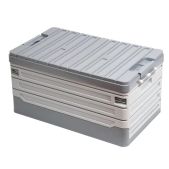 Ящик Runis 16-18 складной с крышкой, 505х300х240мм, цв. графит/серый