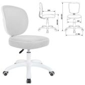 Кресло детское Brabix 533321 Kids MG-230, без подлокотников, сетка/ткань TW, серое