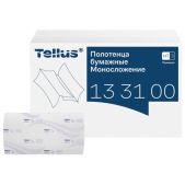 Полотенца бумажные Tellus/Tork HT3 Премиум, 200 шт комплект 20 пачек, 2-слойные, белые, 23х23 см, V-сложение, 133100