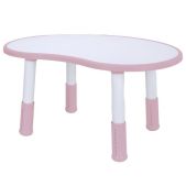 Стол детский Brabix 533295 Kids CT-002, растущий, 2-8 лет, пластик белый + розовый