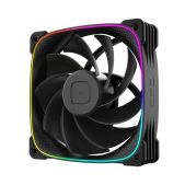 Вентилятор Geometric Future 1F3003R112000 Squama 3003RB-12 Reverse Black 120мм / ARGB, PWM, 120x120x30 mm, 800-2250 RPM, 76.0 CFM, 36.4 dBA