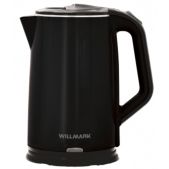 Чайник Willmark WEK-2012PS черный 2.0л, эффект термоса, 2.0кВт