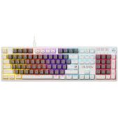 Клавиатура Defender 45473 Dasher GK-472 RU серо белый 104 кл. переключатели YH red радужн. подсветка игровая механическая