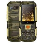 Мобильный телефон BQ M-2430 Tank Power Camouflage Gold 4000mAh, вибро, 2 фонарика, функция Powerbank