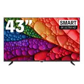 Телевизор 43 Soundmax SM-LED43M04SU 3840*2160/DVB-S2/SmartTV/ЯндексТВ/3*HDMI/2*USB