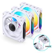 Вентилятор Jonsbo ZL-120W 3 in 1 White 120х120х25мм ARGB LED, 800-1800об/мин, белый