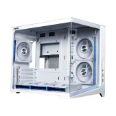Корпус mATX без БП Xastra QW505M-6FN12A-C10-WH White Aquarium/Screewless/ 6x120мм ARGB PWM FN fans/Argb+PWM HUB 10port/Led strip
