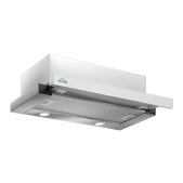 Вытяжка встраиваемая Elikor 940978 Интегра Glass 50H-400-В2Д нержавеющая сталь белое