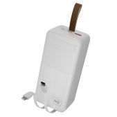 Аккумулятор внешний More Choice РВ59-40 белый 40000 mAh, 1USB+1Type-C+1micro USB+2кабеля 3.0A QC3.0+PD22.5Вт