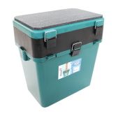 Ящик для зимней рыбалки Helios HS-IB-19-GG MB-BU-W05, 19 л, зеленый