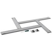 Шаблон фрезерный Kraftool 32810 KRAFTFLEX MFS-700-1000мм, 4шт, в комплекте с 2 упорами