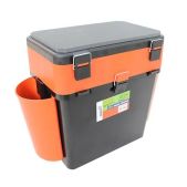 Ящик для зимней рыбалки FishBox Helios MB-BU-W04 с навесными карманами, 19 л, оранжевый