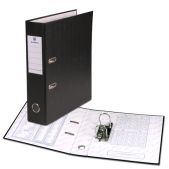 Папка регистратор 70мм Brauberg 220891 с покрытием из ПВХ, черная (удвоенный срок службы)