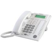 Телефон Panasonic KX-T7735RW-W белый аналоговый системный 24 прогр. кнопки